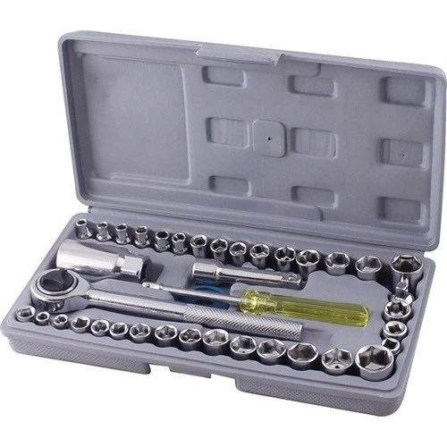 Aiwa 40 Piece Tool Kit Combination Socket Ratchet Wrench Ring Spanner Screwdriver Bit Set Hand Tool Kit