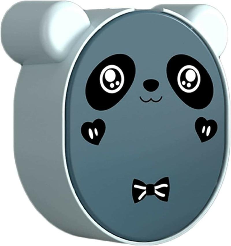 Cute Panda Soap Dish Holder With Drain Wall Mounted Soap Box