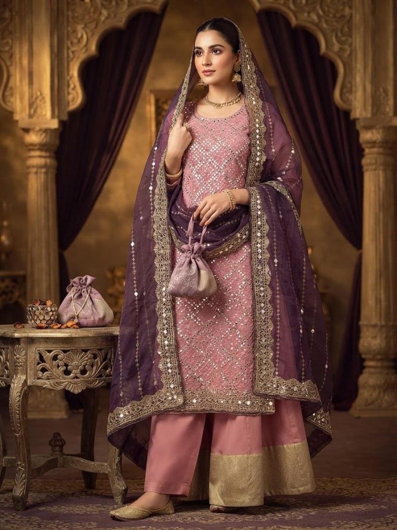 Fancy Organza 5pc Suit 