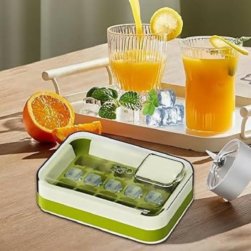 Ice Cube Maker with Cover Easy to Make 15 Ice Perfect for Home Parties Festivals