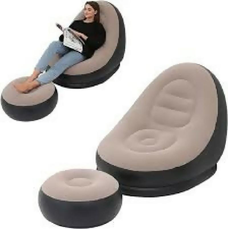 inflatable sofa with foot rest