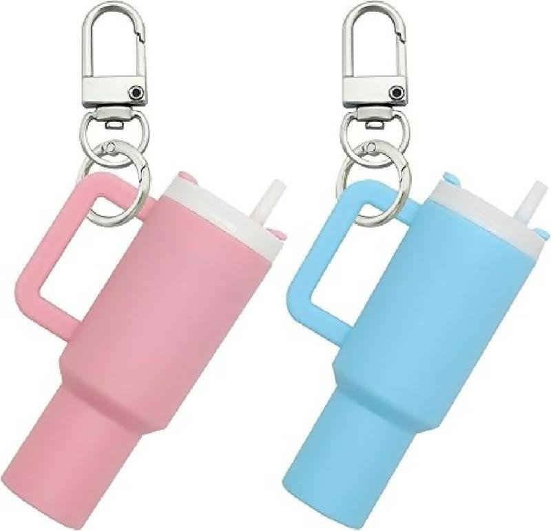 Mini Keychain Stanley Style Tumbler With Mini Storage inside