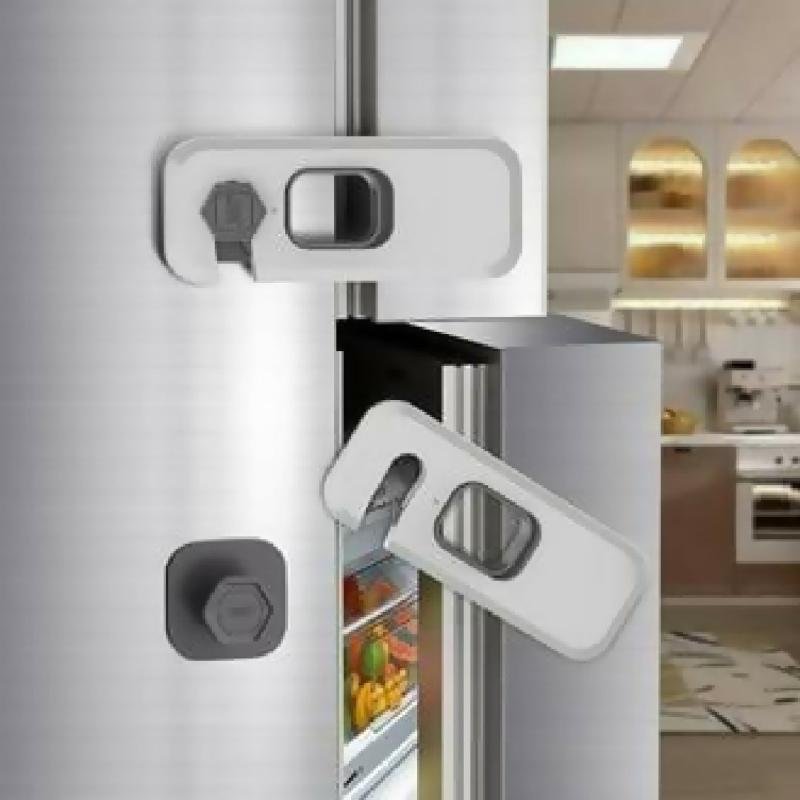 New Fridge Lock Easy to Install Fridge Locks for Children No Tools Need or Drill