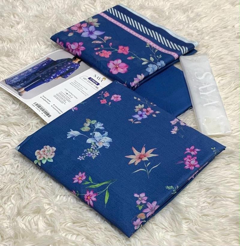 Saya 3pc Lawn collection 2026