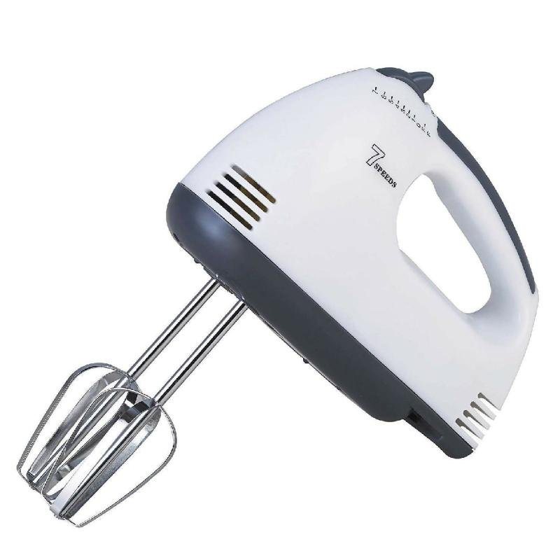 Scarlett Hand Mix Beater 7 Speed Egg Beater with Chrome Beater Plus Dough Hook