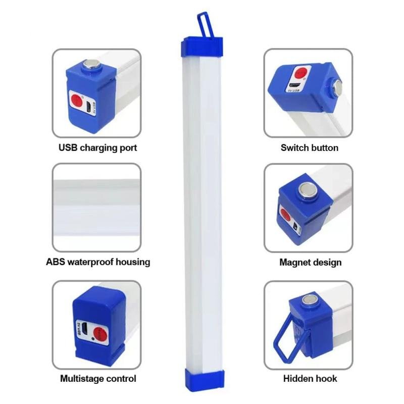 Tube Light Big Emergency Rechargeable Outdoor LED For load shedding camping and everyday lighting needs (Size Large)