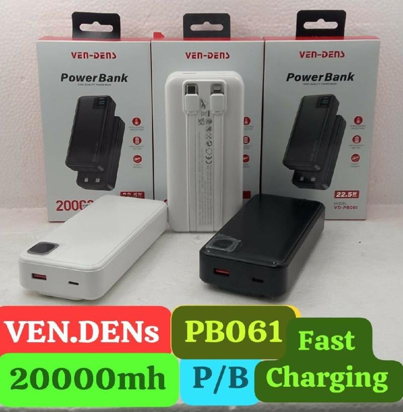 VEN-DENS VD-PB061 20000MAH POWER BANK
