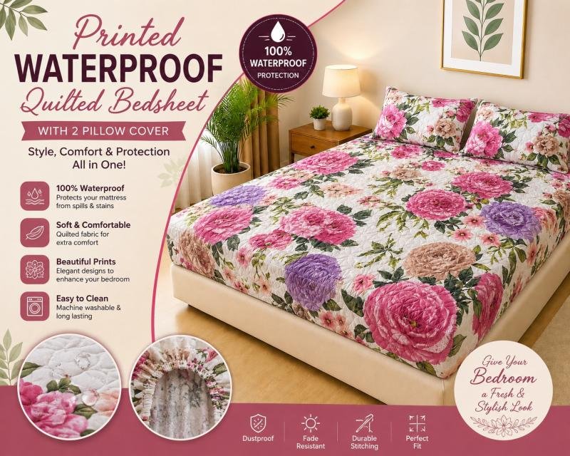 Waterproof Mattress Fitted bedsheet 